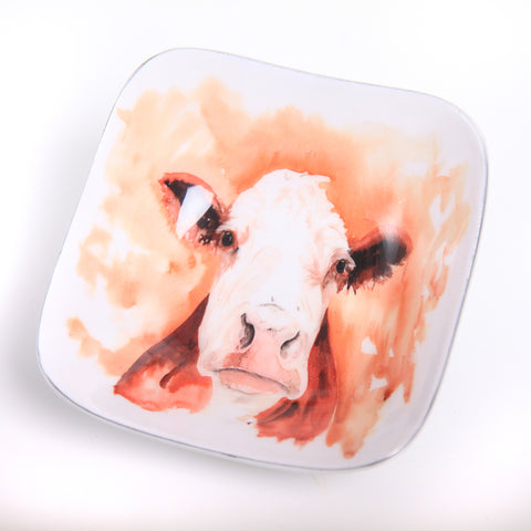 Hatty the Cow Square Bowl (Trade min 4 / Retail min 1)