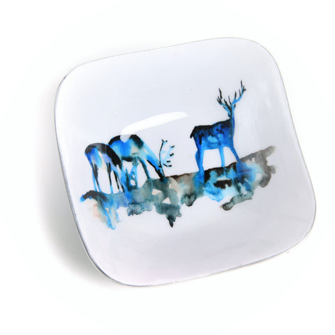 Stag Silhouette Square Bowl (Trade min 4 / Retail min 1)