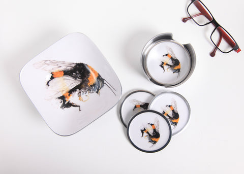 Bee Coaster Set of 6 (Trade min 4 / Retail min 1)