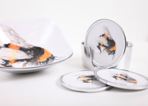 Bee Coaster Set of 6 (Trade min 4 / Retail min 1)