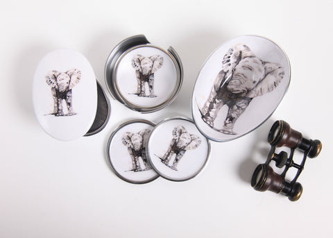 Baby Elephant Square Bowl (Trade min 4 / Retail min 1)