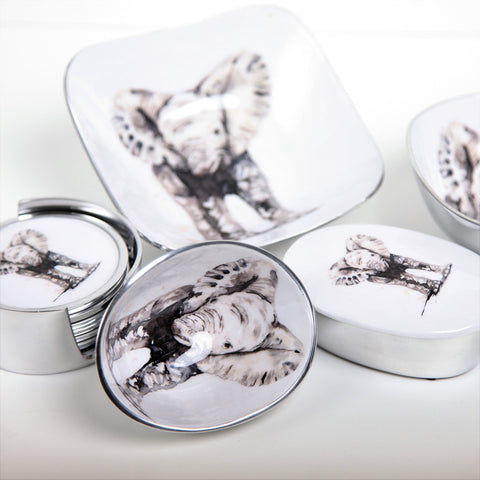 Baby Elephant Coasters Set of 6 (Trade min 4 / Retail min 1)