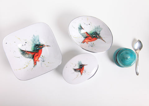 Kingfisher Oval Bowl Small (Trade min 4 / Retail min 1)