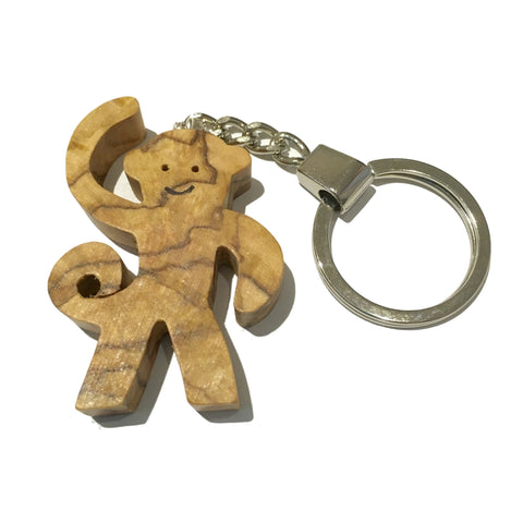 Olivewood Cheeky Monkey Keyring 5 cm (min 6)