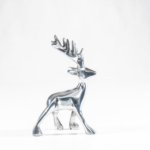 Polished Silver Stag Medium 11 cm (Trade min 4 / Retail min 1) (SPECIAL OFFER)