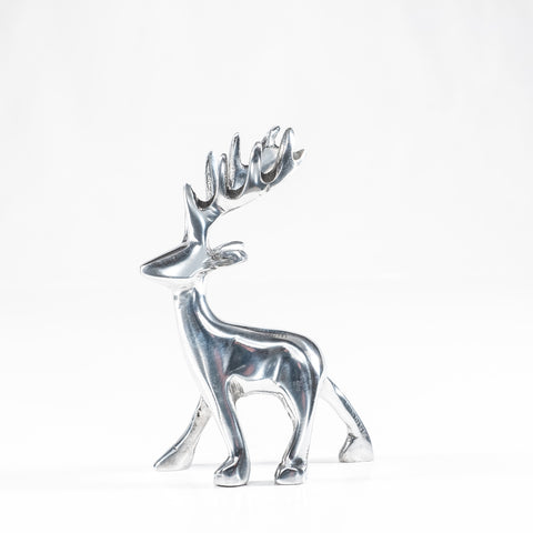 Polished Silver Stag Medium 11 cm (Trade min 4 / Retail min 1) (SPECIAL OFFER)