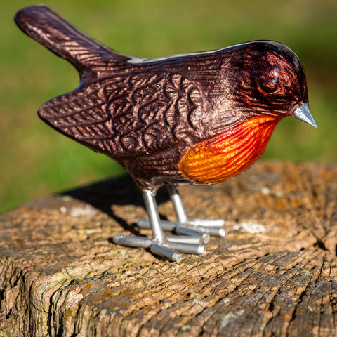 Brushed Brown Red Breast Robin (Trade min 4 / Retail min 1)