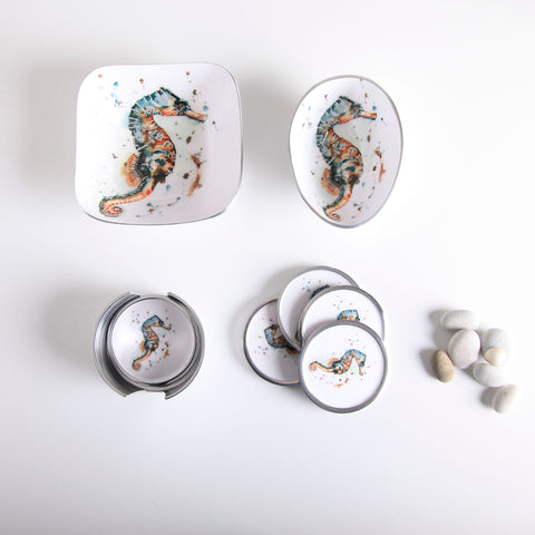 Seahorse Square Bowl (Trade min 4 / Retail min 1)