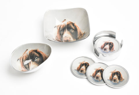 Springer Spaniel Square Bowl (Trade min 4 / Retail min 1) (SPECIAL OFFER)