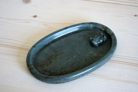 Soapstone Hippo Bowl 15 cm