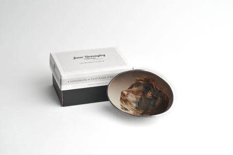 Brown Spaniel Oval Bowl Small (Trade min 4 / Retail min 1) (SPECIAL OFFER)