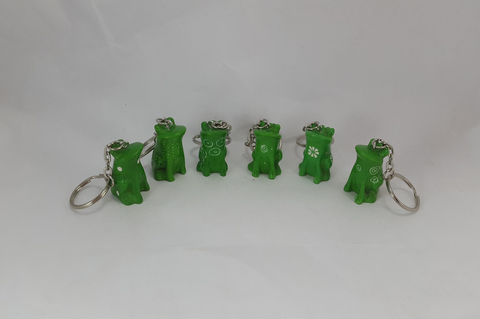 Sitting Frogs Keyrings 3cm - (min set of 24)