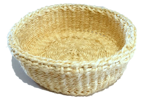 Cream Sisal Woven Basket